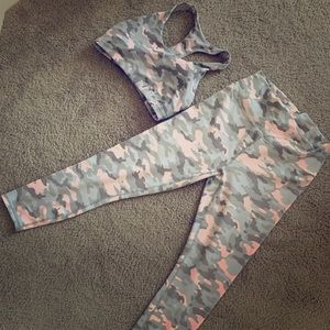 Fabletics workout bra and pants